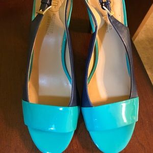Mootsie Tootsie Dark Blue and Teal Heel